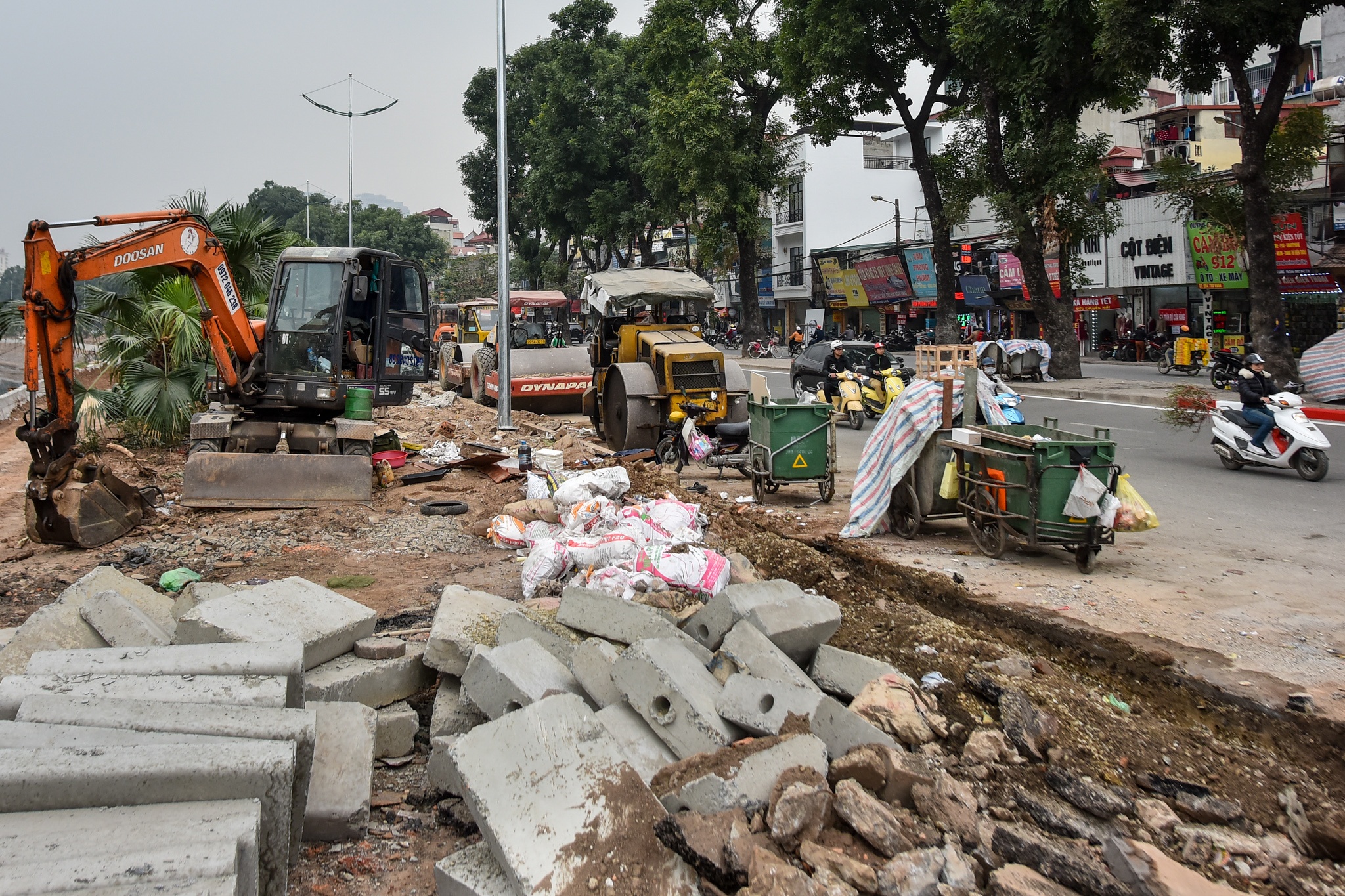 duong Lang ngon ngang nhung ngay sat Tet anh 4