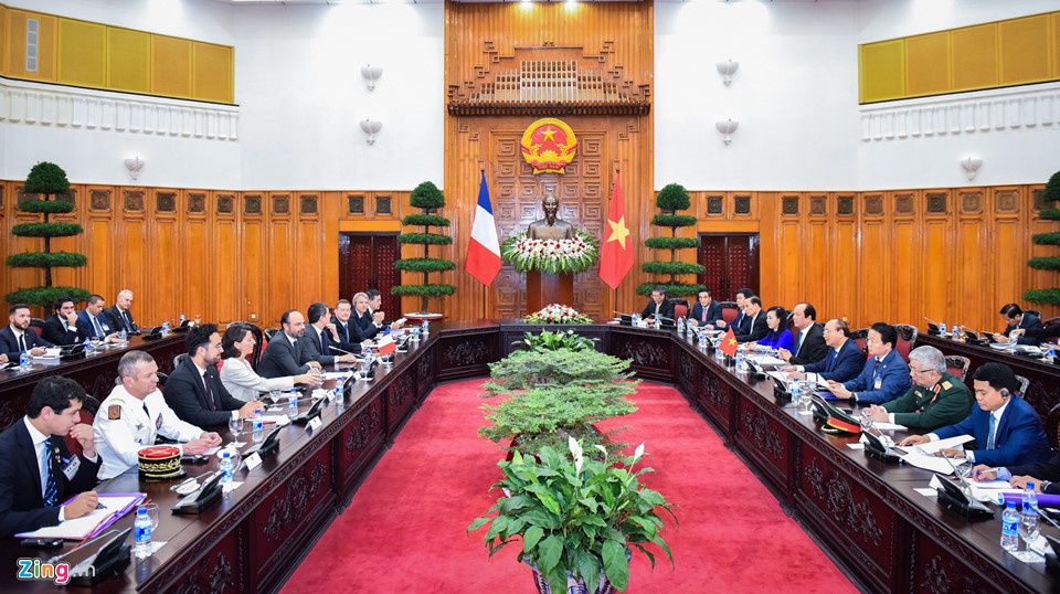 Thu tuong Chinh phu hoi dam cung Thu tuong Phap anh 2