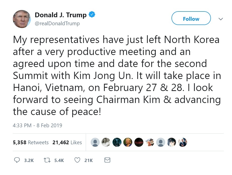 Trump Kim gặp nhau ở Hà Nội ảnh 1 Trump Kim gap nhau o Ha Noi anh 1