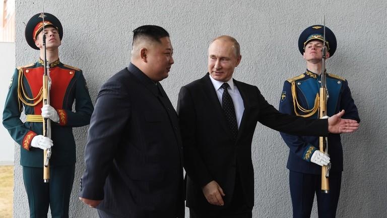 Nga chia sẻ nội dung cuộc gặp Kim - Putin với Mỹ ảnh 1 Nga chia se noi dung cuoc gap Kim - Putin voi My anh 1
