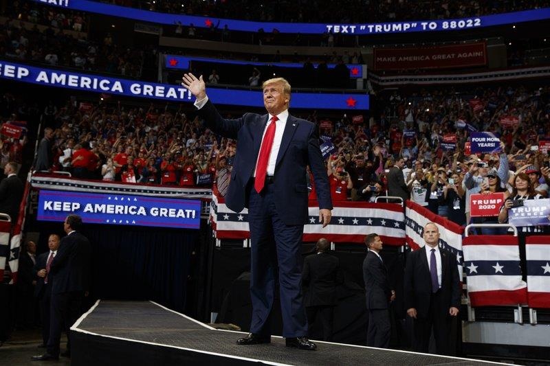 Trump tai tranh cu 2020 anh 1