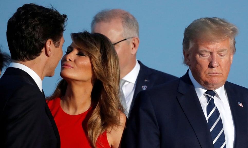 Ba Melania gay sot voi khoanh khac 'than mat' cung ong Trudeau hinh anh