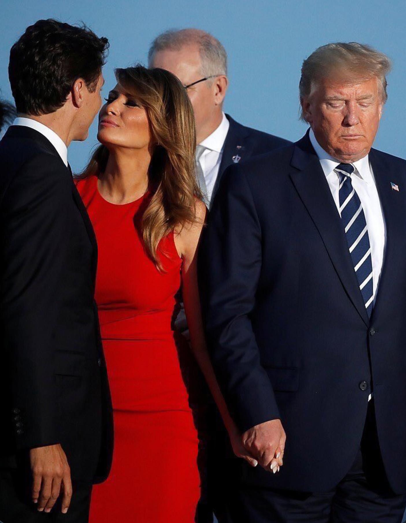 Melania thân mật với Tổng thống Canada ảnh 1 Melania than mat voi Tong thong Canada anh 1