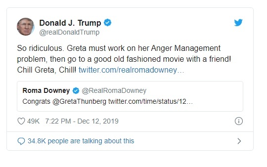 Trump che gieu Thunberg anh 1