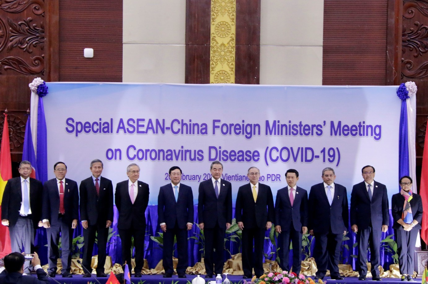 Tuyen bo bao chi cua Chu tich Hoi dong dieu phoi ASEAN hinh anh