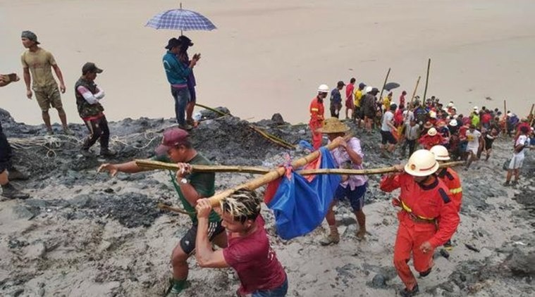 So nan nhan vu sap mo ngoc o Myanmar tang len 162 nguoi hinh anh