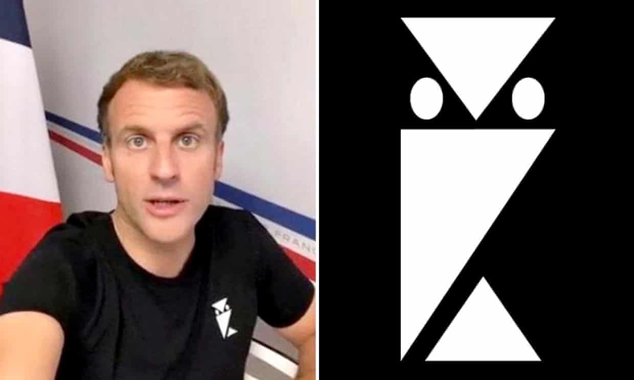 Bung no suy doan ve bieu tuong con cu tren nguc ao ong Macron hinh anh