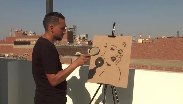 Dung anh nang Mat Troi ve tranh hinh anh