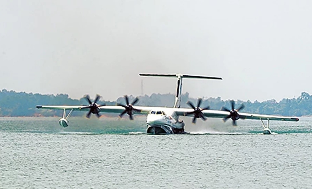 Trung Quốc thử nghiệm thủy phi cơ ảnh 1 Trung Quoc thu nghiem thuy phi co anh 1