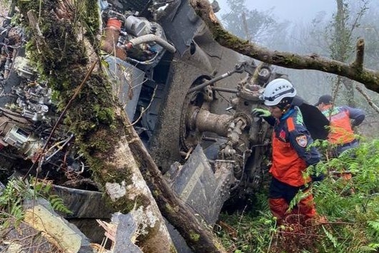 Truc thang cho tuong Dai Loan tu nan roi vi suong mu hinh anh