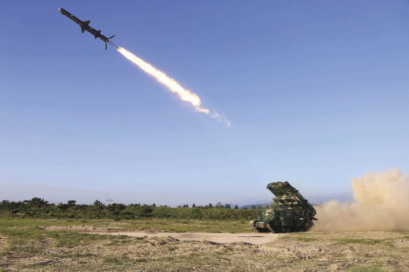 Trieu Tien bi mat thu nghiem ten lua chong ham hinh anh