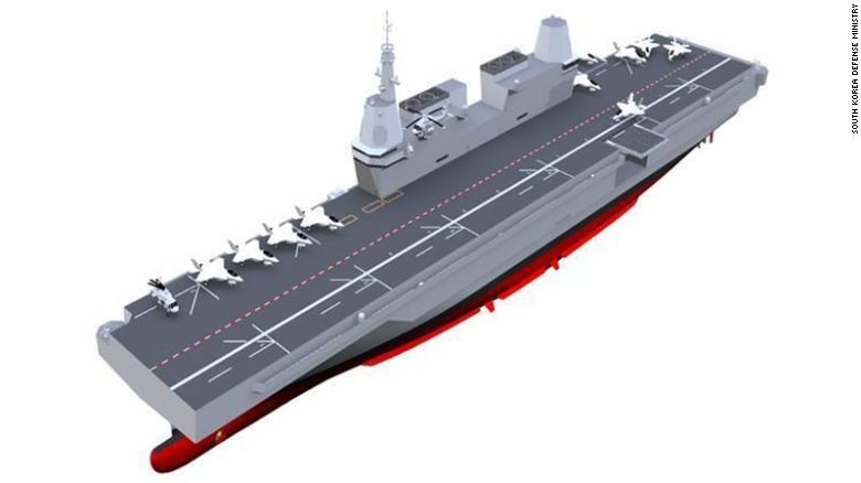 Han Quoc dong tau san bay anh 1