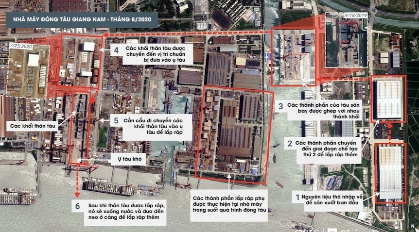 Tau san bay thu 3 cua Trung Quoc dang duoc dong nhanh chong hinh anh