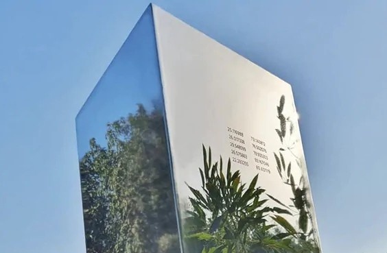 Khoi kim loai cao 7 m xuat hien o An Do hinh anh