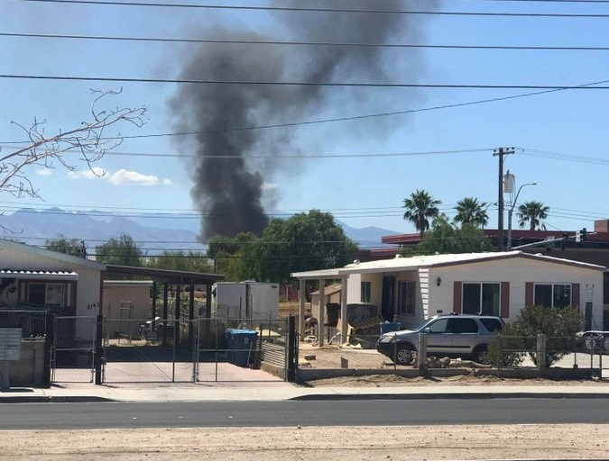 May bay roi ngay khi cat canh o My hinh anh