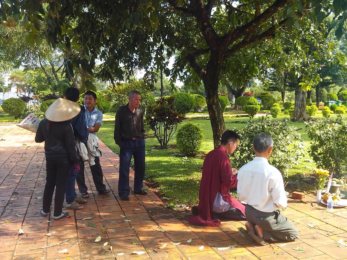 Hiện trường nơi phát hiện nạn nhân treo cổ.