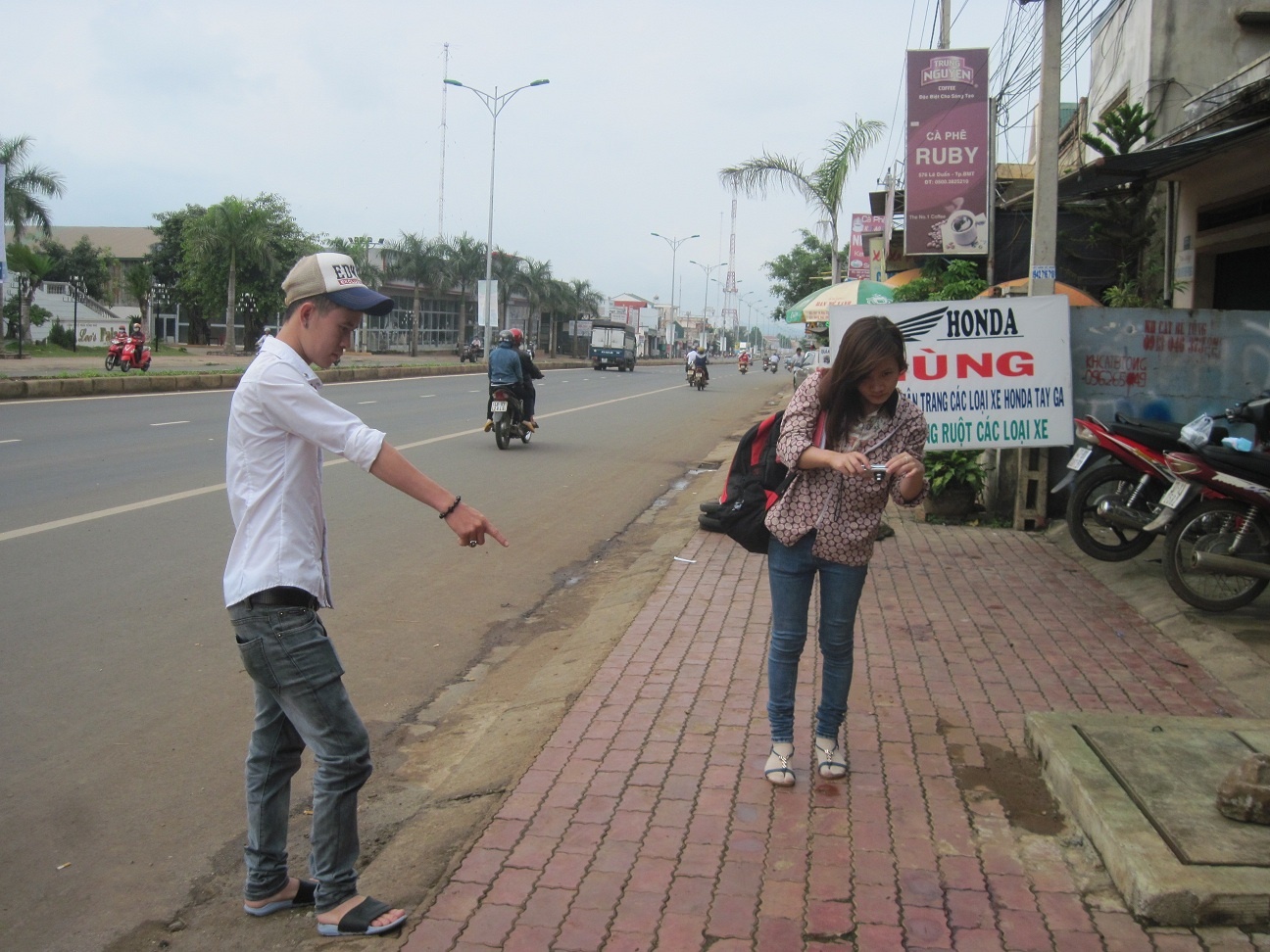 Hiện trường nơi anh Vân bị hai thanh niên đâm chết.