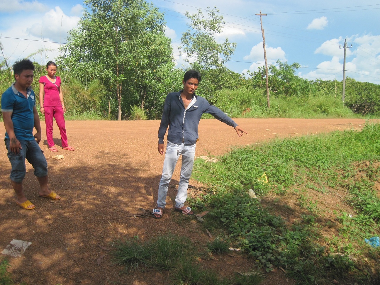 Hiện trường nơi Hội đâm chết Sơn.