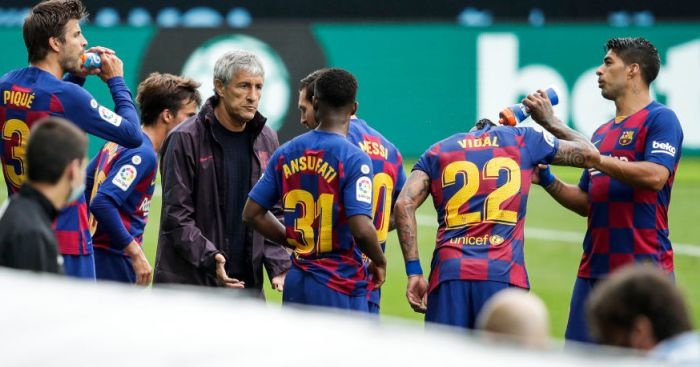 Lionel Messi Barcelona Quique Setien anh 1