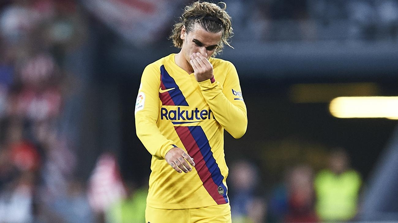 Antoine Griezmann Lionel Messi Barcelona anh 3