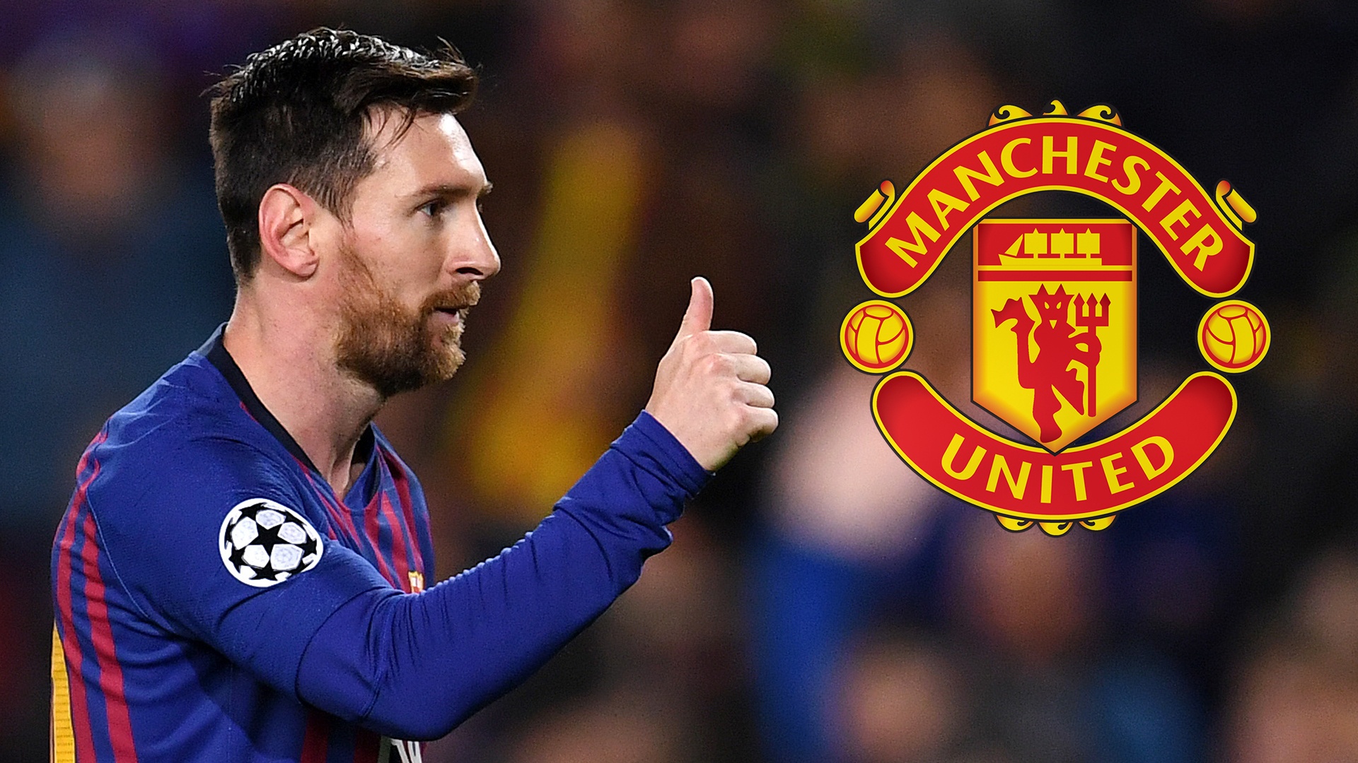 Messi Man United Barcelona anh 1