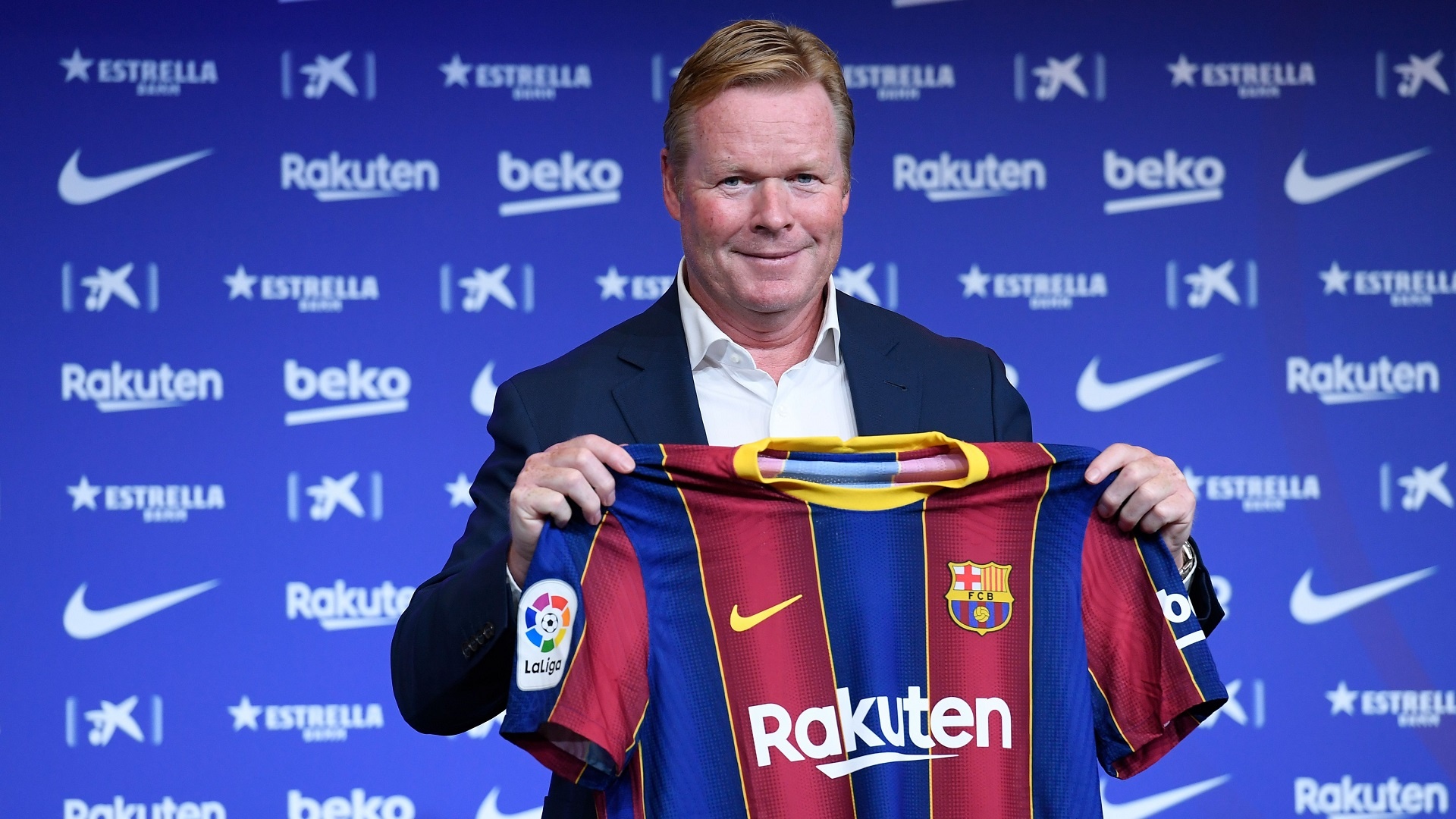 Ronald Koeman Barcelona Luis Suarez anh 1