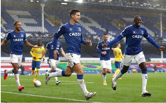 James Rodriguez Liverpool derby Merseyside anh 3