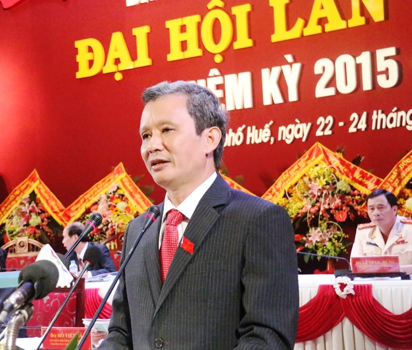 Ông Lê Trường Lưu trúng cử chức Bí thư Tỉnh ủy. Ảnh: Điền Quang