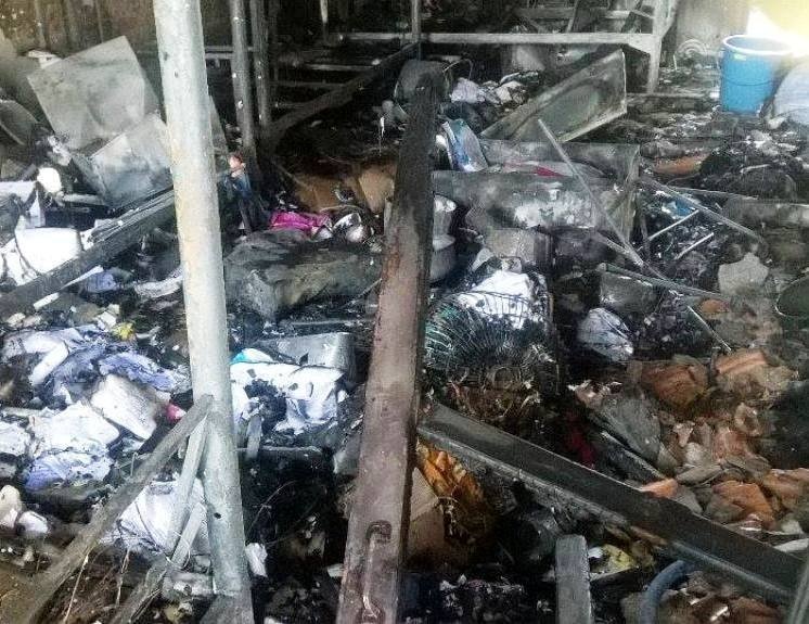 Sau tieng no lon, ky tuc xa sinh vien boc chay du doi hinh anh