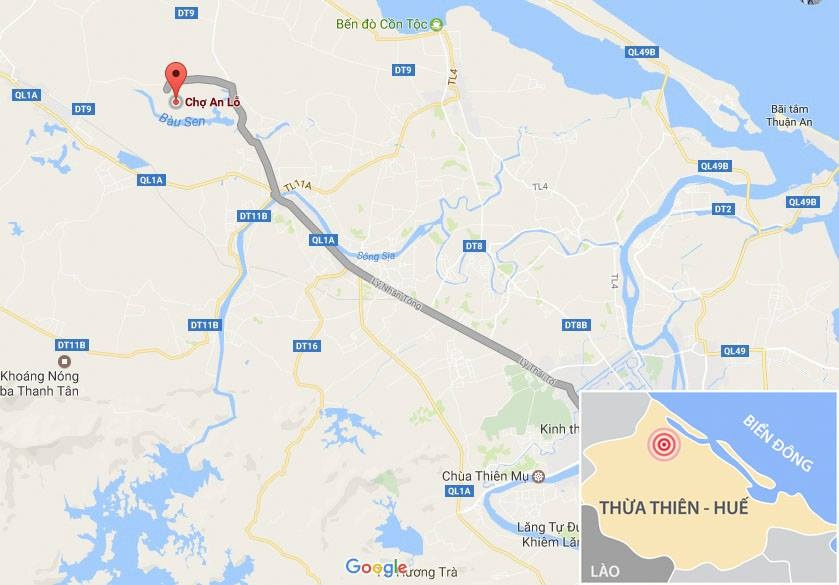 Xe taxi bi tong vang xa 10 m anh 3