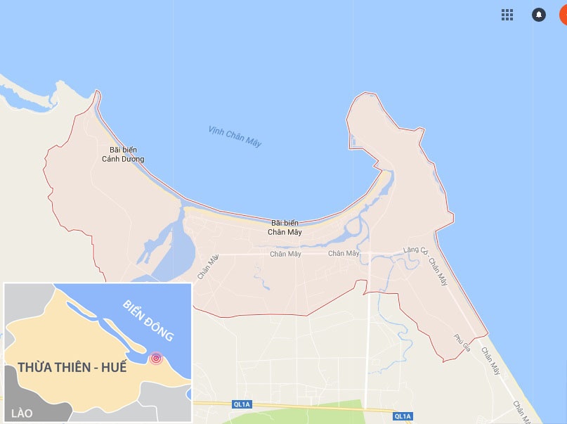 Vùng biển Chân Mây xuất hiện dải nước màu vàng ảnh 3 Vung bien Chan May xuat hien dai nuoc mau vang anh 3