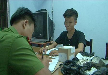 Nhom trom nhi dap vo cua kinh tiem vang sa luoi hinh anh