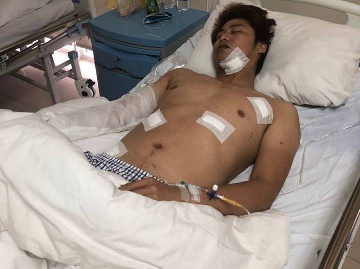 Giám đốc bị chém nhập viện ảnh 1 Giam doc bi chem nhap vien anh 1