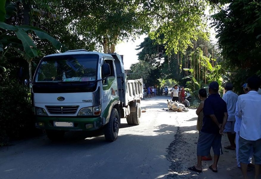 Nu giao vien tieng Phap tu vong sau khi dua con di hoc hinh anh