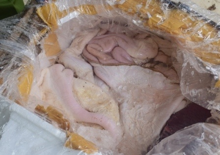 Xe khach bien so Lao cho 2,5 tan noi tang khong ro nguon goc hinh anh