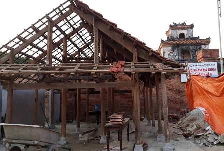 Dinh chi cong trinh cua Bo chi huy quan su tinh xay tren dat di tich hinh anh