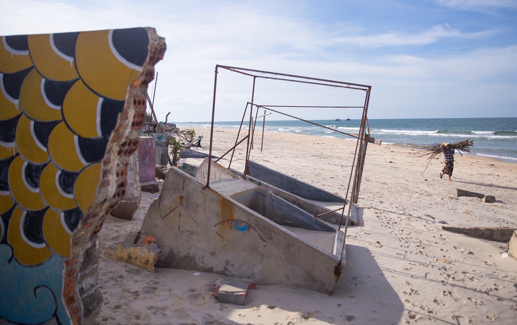 Canh hoang tan o bai bien Thua Thien - Hue hinh anh
