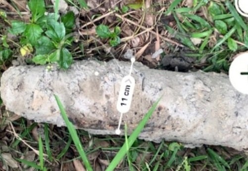 Phat hien dau dan phao 155 mm o dinh lang hinh anh