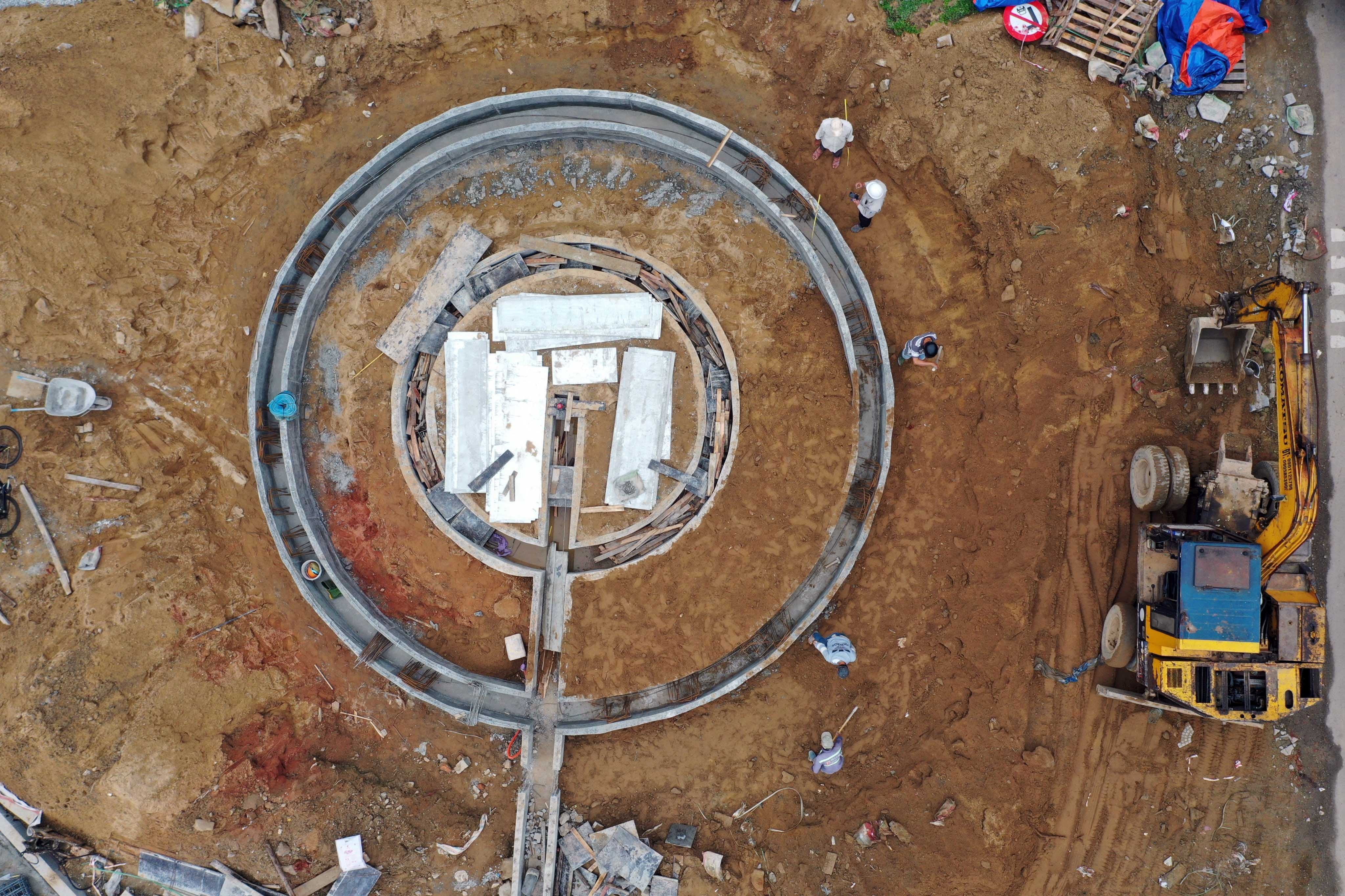 Du an pho di bo gan 100 ty dong o Hue gap kho vi troi mua hinh anh