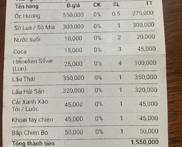 Nha hang dang Facebook tim 8 du khach an hai san 'quen' tra tien hinh anh