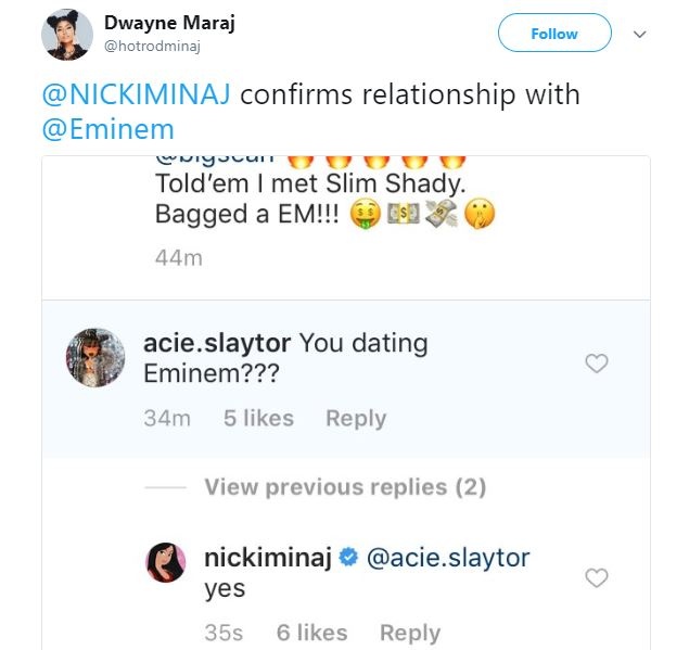 Nicki Minaj hen ho Eminem anh 1