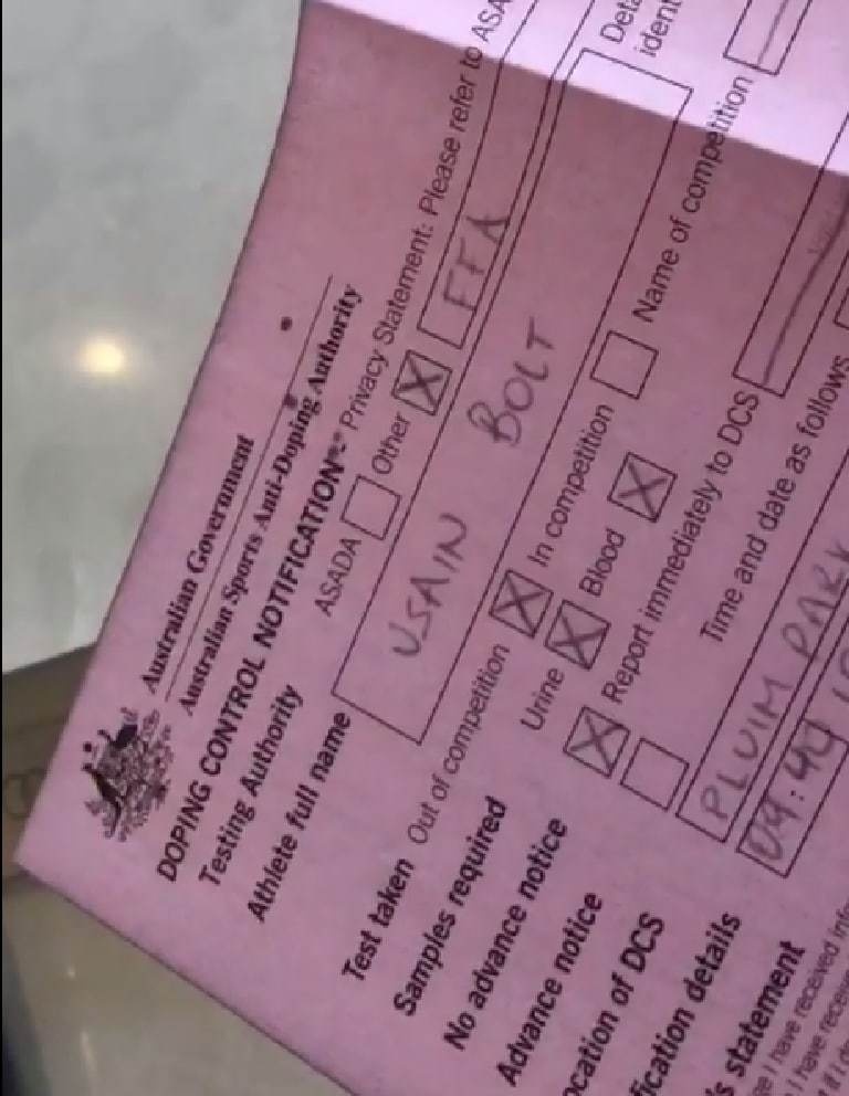 Usain Bolt bi kiem tra doping anh 1