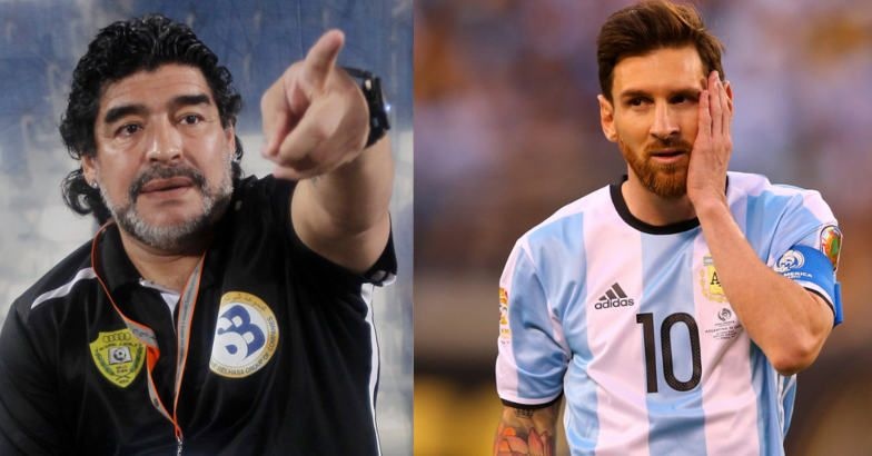 Maradona: 'Messi dung quay tro lai DT Argentina them mot lan nao nua' hinh anh