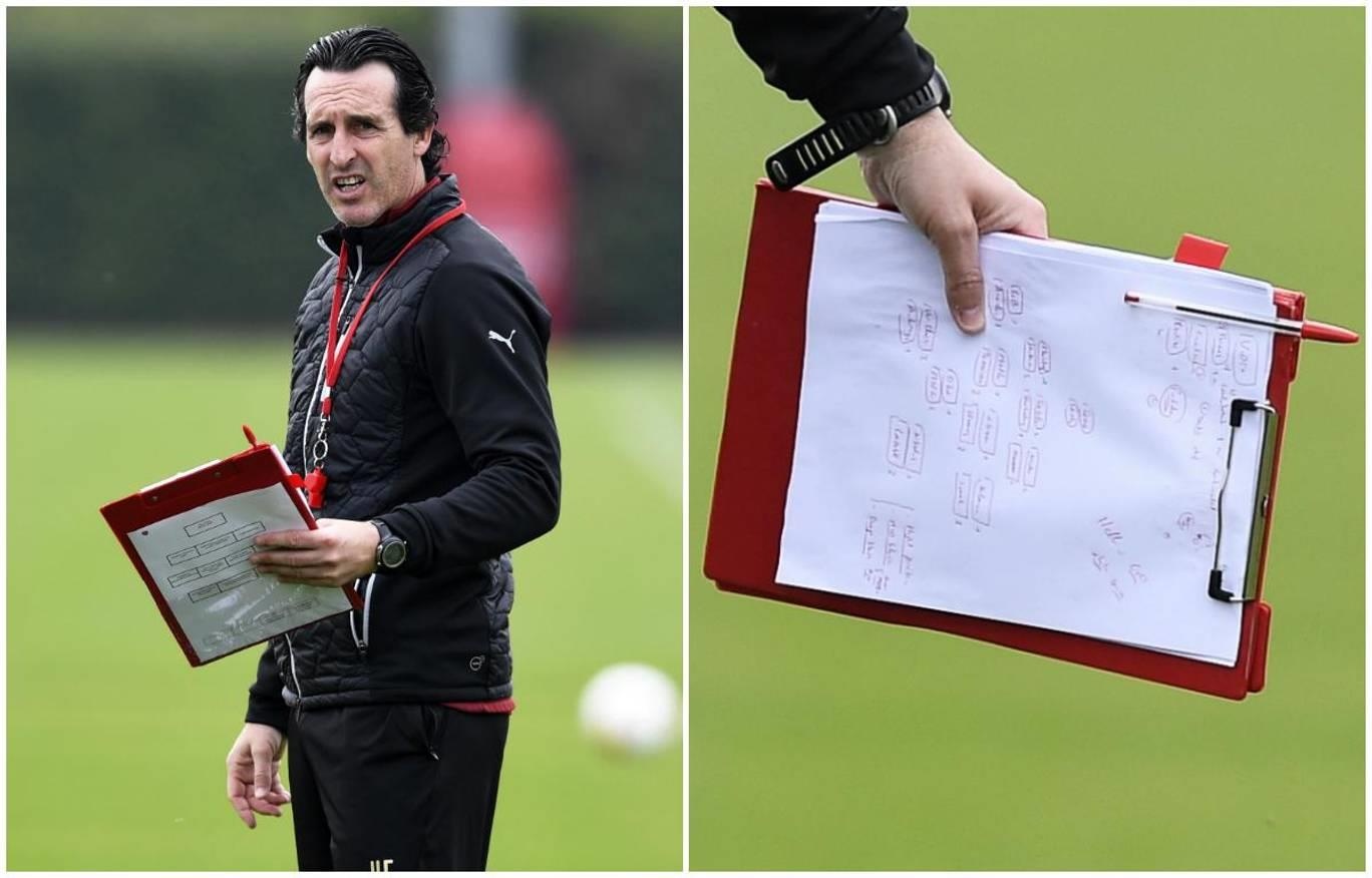 HLV Emery để lộ chiến thuật ảnh 2 HLV Emery de lo chien thuat anh 2