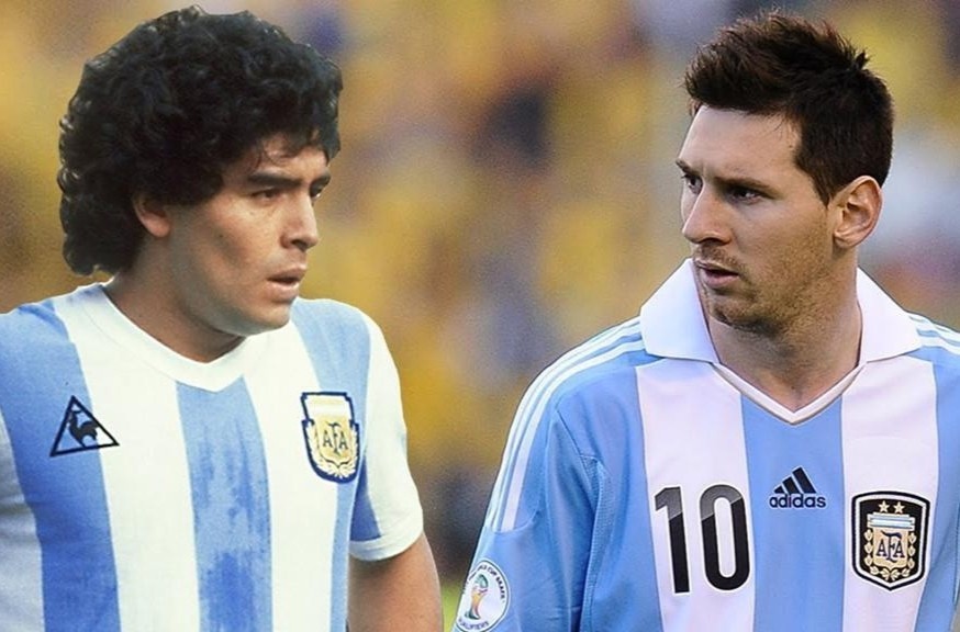 'Chua vo dich World Cup, Messi van song duoi cai bong Maradona' hinh anh