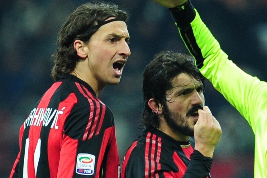 Gattuso tung bi dam vao mat vi can ngan Ibrahimovic danh nhau hinh anh