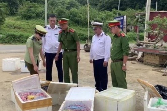 Nua tan noi tang khong nguon goc suyt duoc tuon vao quan an hinh anh