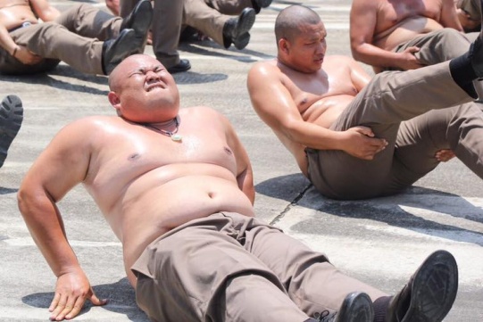 Canh sat beo phi o Thai Lan phai vao trai 'Tieu diet mo bung' hinh anh