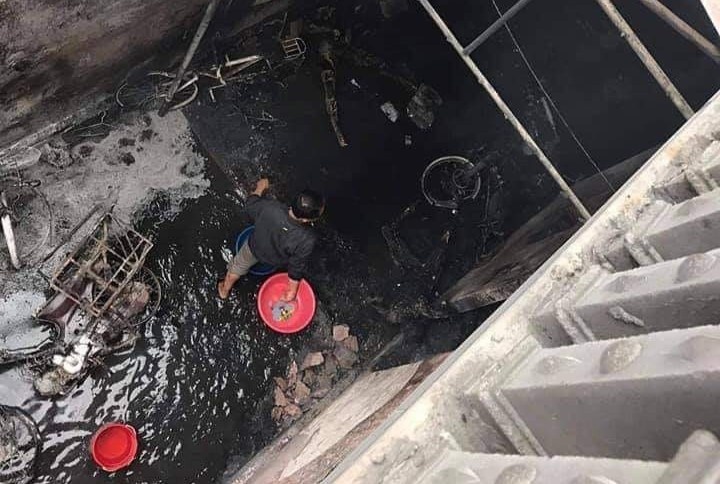 Hai nguoi phu nu thiet mang sau tieng no lon hinh anh