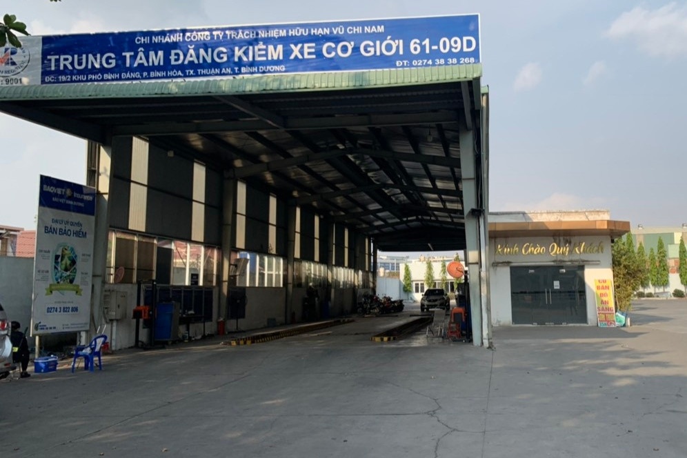Kham xet mot trung tam dang kiem o Binh Duong hinh anh